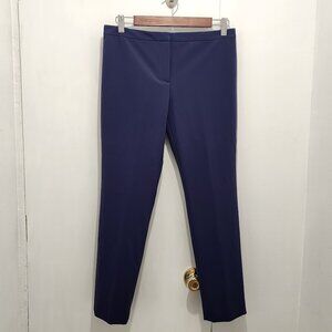Theory Classic Perform Tech Skinny Crop Pants Size 4 Navy